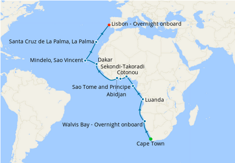 Afryka - Kapsztad - Seven Seas Voyager