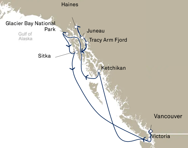 Alaska - Vancouver - Queen Elizabeth