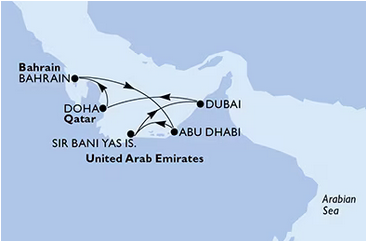 Dubaj i Emiraty - Abu Dhabi - MSC Euribia