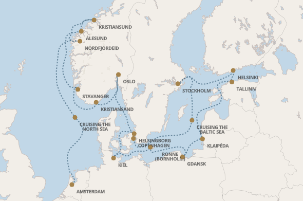 Fiordy i Morze Bałtyckie - Amsterdam - Seven Seas Navigator