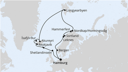 Islandia, Spitsbergen i Fiordy - Hamburg - AIDAluna