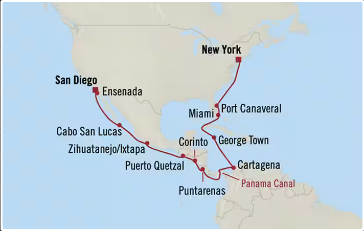Kanał Panamski - San Diego - Insignia