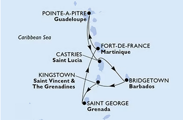Karaiby - Fort de France - MSC Virtuosa