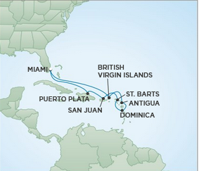 Karaiby - Miami - Seven Seas Mariner