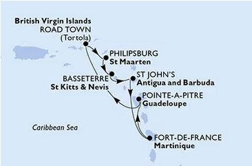 Karaiby - Pointe-a-Pitre - MSC Virtuosa