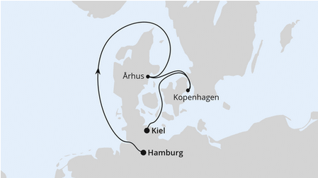Morze Północne - Hamburg - AIDAluna