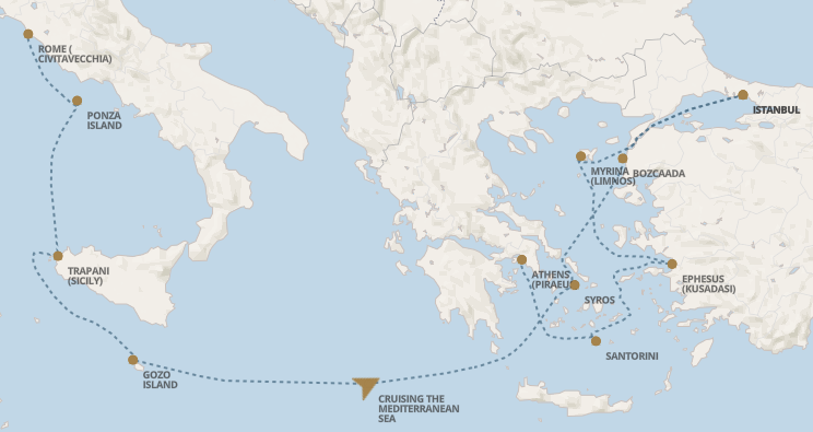 Morze Śródziemne - Civitavecchia -  Seven Sas Navigator