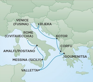 Morze Śródziemne - Civitavecchia -  Seven Sas Splendor