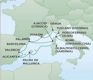 Morze Śródziemne - Civitavecchia -  Seven Sas Voyager