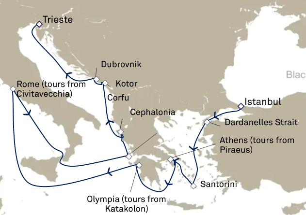 Morze Śródziemne - Istambuł - Queen Victoria