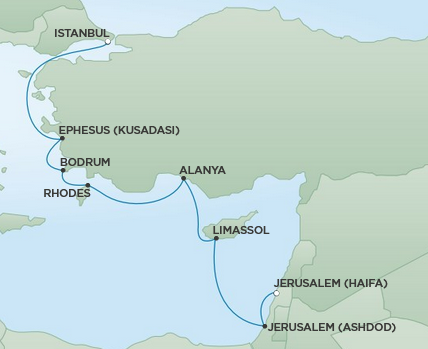 Morze Śródziemne - Istambuł - Seven Seas Mariner