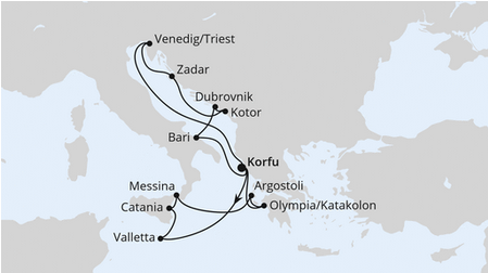 Morze Śródziemne - Korfu - AIDAblue