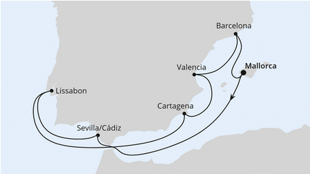 Morze Śródziemne - Majorka - AIDAdiva