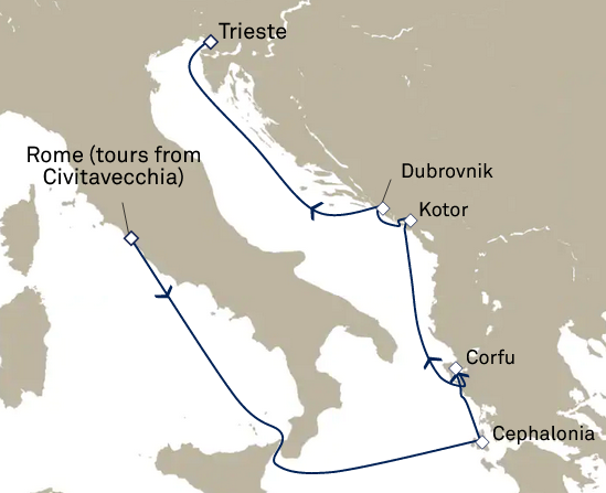 Morze Śródziemne - Civitavecchia- Queen Victoria
