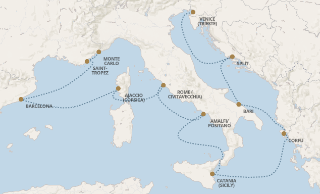 Morze Śródziemne - Triest - Seven Seas Navigator