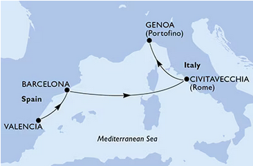 Morze Śródziemne - Walencja - MSC Magnifica