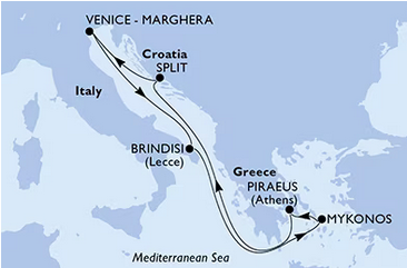 Morze Śródziemne - Wenecja - MSC Armonia