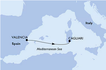 Morze Śródziemne - Walencja - MSC Lirica