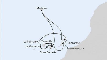 Wyspy Kanaryjskie - Gran Canaria - AIDAblue