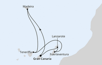 Wyspy Kanaryjskie - Las Palmas - AIDAcosma