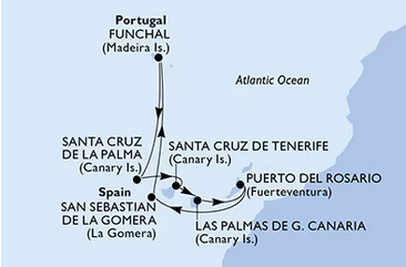 Wyspy Kanaryjskie - Las Palmas - MSC Opera