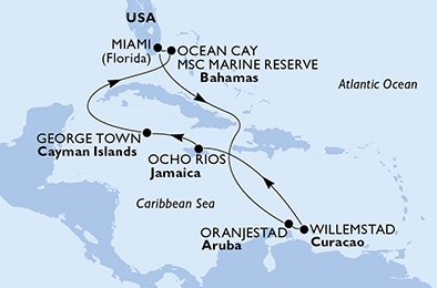 Karaiby - Miami - MSC Divina