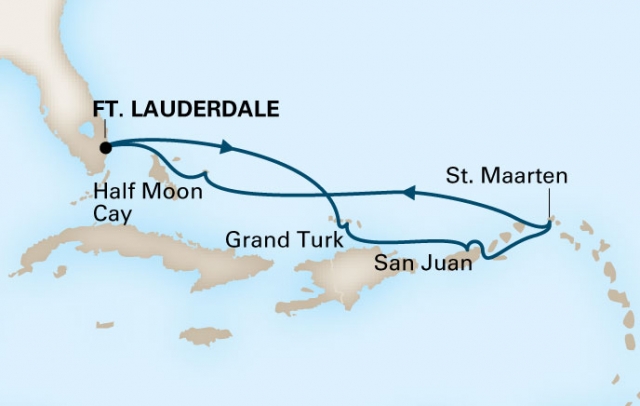 Karaiby- Fort Lauderdale-  Zuiderdam