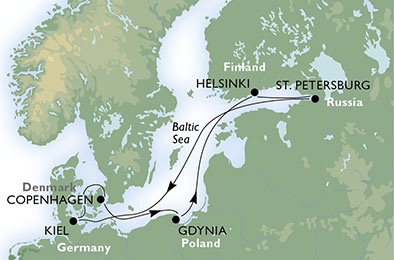 Morze Bałtyckie - Kilonia - MSC Orchestra