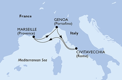 Morze Śródziemne - Marsylia - MSC Divina