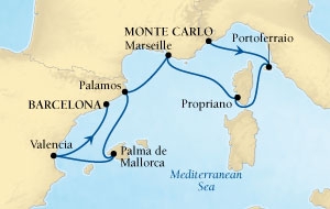 Morze Śródziemne - Monte Carlo - Seabourn Sojourn