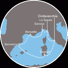 Morze Śródziemne- Civitavecchia- Costa Diadema