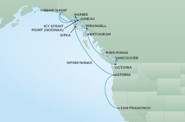 Alaska - San Francisco - Seven Seas Mariner