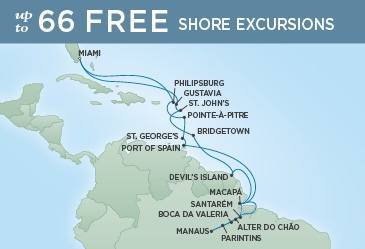 Ameryka południowa - Miami - Seven Seas navigator
