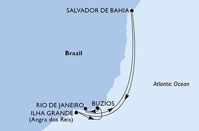 Ameryka Południowa - Rio de Janeiro - MSC Fantasia