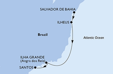 Ameryka Południowa - Salvador - MSC Seaview
