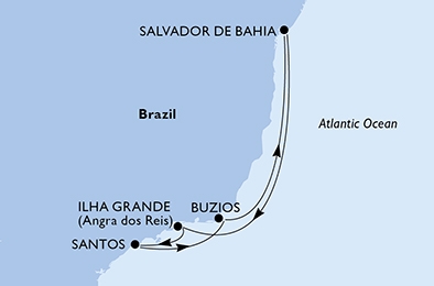 Ameryka Południowa - Salvador -MSC Seaview