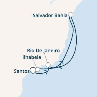 Ameryka Południowa - Santos - Costa Fascinosa