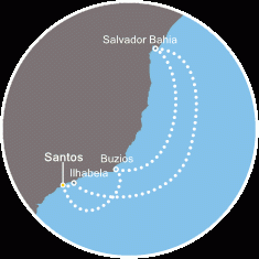 Ameryka Południowa - Santos - Costa Favolosa