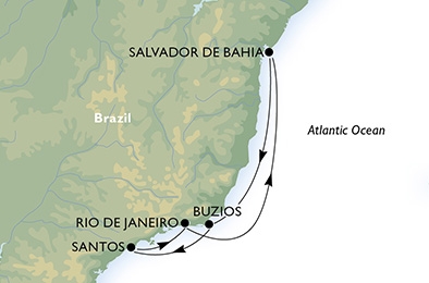 Ameryka Południowa - Santos - MSC Preziosa