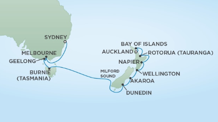 Australia i Nowa Zelandia - Auckland - Seven Seas Explorer