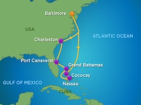 Bahamy - Baltimore - Grandeur of the Seas
