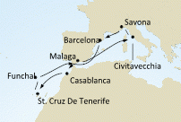Wyspy Kanaryjskie - Savona - Costa Deliziosa