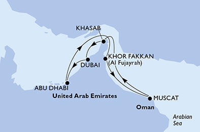 Dubaj i Emiraty - Dubaj - MSC Lirica