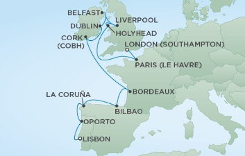 Europa Północna - Lizbona - Seven Seas Explorer