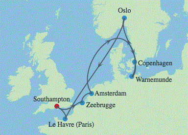 Europa Północna - Southampton - Celebrity Apex