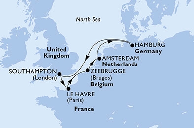 Europa Północna - Southampton - MSC Magnifica