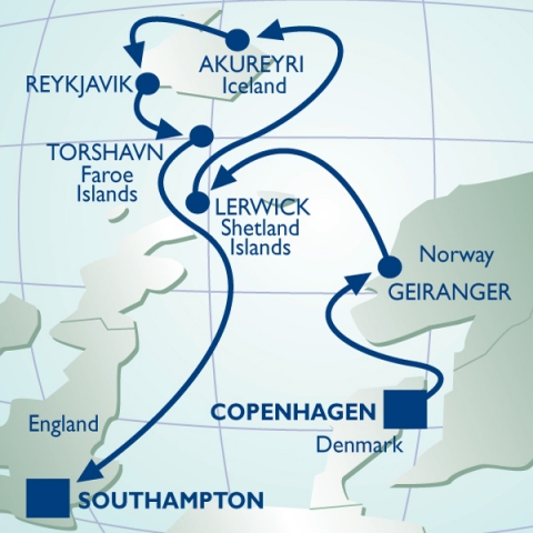 Europa Północna, Islandia - Kopenhaga - Azamara Journey