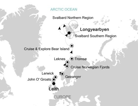 Fiordy Norweskie - Edynburg - Silver Cloud Expedition