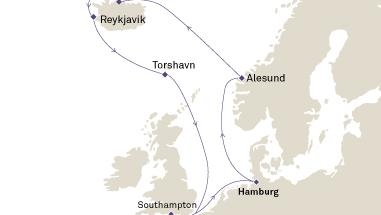 Fiordy Norweskie, Islandia - Hamburg - Queen Victoria