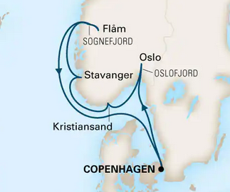 Fiordy Norweskie - Kopenhaga - Nieuw Statendam